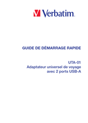 Verbatim UTA-01 Guide De Démarrage Rapide