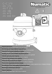 Numatic WV370-2 Traduction Du Manuel D'utilisation D'origine