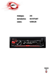 JVC KD-R871BT Manuel D'instructions