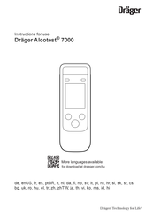 Dräger Alcotest 7000 Mode D'emploi