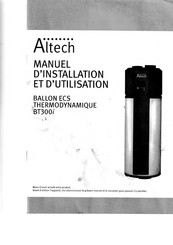 Altech BT300i Manuel D'installation Et D'utilisation