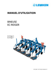 LEMKEN EC-RIDGER Serie Manuel D'utilisation