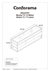 CONFORAMA INDUSTRY 593538 Instructions De Montage