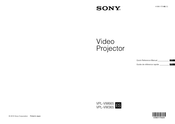 Sony VPL-VW365 Guide De Référence Rapide