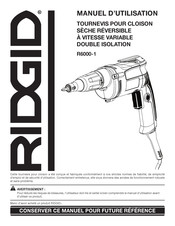 RIDGID R6000-1 Manuel D'utilisation