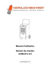 Kernlochbohrer AirMaxPro 6.0 Manuel D'utilisation