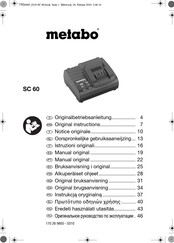 Metabo SC 60 Notice Originale