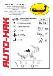 AUTO-HAK D37A Instructions De Montage