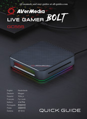 Avermedia LIVE GAMER BOLT Guide Rapide