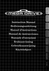 Sega Mega Drive Manuel D'instructions