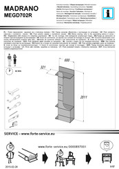 Forte MADRANO MEGD702R Notice De Montage