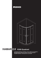 RIHO HAMAR 2.0 R309 Quadrant Manuel D'installation