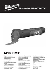 Milwaukee FUEL M12FMT-422X Notice Originale