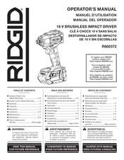 RIDGID R860372 Manuel D'utilisation