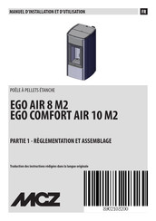 Mcz EGO COMFORT AIR 10 M2 Manuel D'installation Et D'utilisation