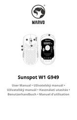 Marvo Sunspot W1 G949 Manuel D'utilisation