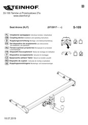 Steinhof S-109 Notice De Montage Et D'utilisation