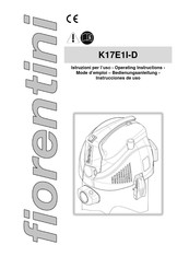 FIORENTINI K17E1I-D Mode D'emploi