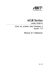 Abit AG8-V Manuel De L'utilisateur