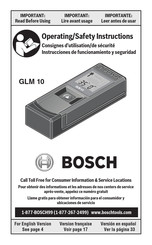 Bosch GLM 10 Consignes D'utilisation/De Sécurité