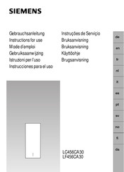 Siemens LC456CA30 Mode D'emploi