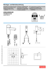 Franke AQUA202AUS Notice De Montage Et De Mise En Service