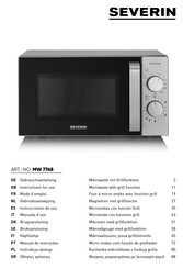 SEVERIN MW 7768 Mode D'emploi