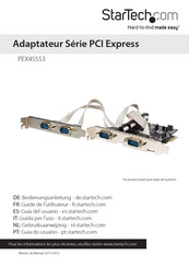 StarTech PEX4S553 Guide De L'utilisateur