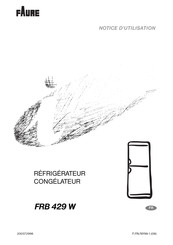 FAURE FRB 429 W Notice D'utilisation