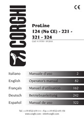 Corghi ProLine 221 Manuel D'utilisation