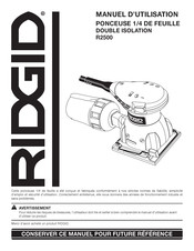 RIDGID R2500 Manuel D'utilisation