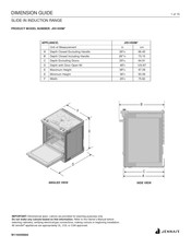 Jennair RISE JIS1450ML Guide De Dimensions