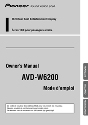 Pioneer AVD-W6200 Mode D'emploi