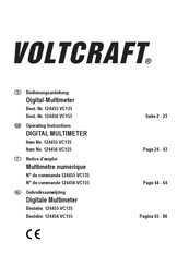 VOLTCRAFT 124456 -62 Notice D'emploi