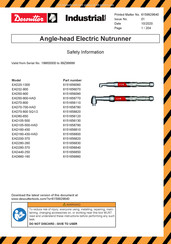 Desoutter EAD160-430-HAD Mode D'emploi