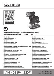 Parkside POFA 12 B3 Traduction Des Instructions D'origine