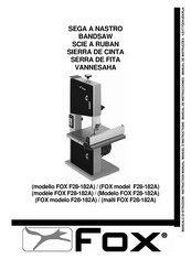 Fox F28-182A Mode D'emploi