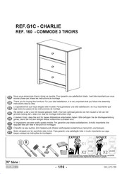 Gautier CHARLIE G1C 160 Instructions De Montage