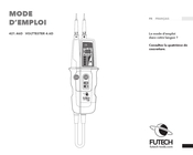 Futech VOLTTESTER 4.6D Mode D'emploi