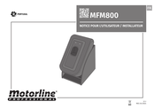 Motorline professional MFM800 Notice Pour L'utilisateur