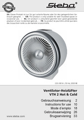 Steba VTH 2 Hot & Cold Mode D'emploi