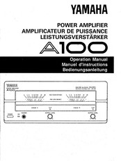 Yamaha A100 Manuel D'instructions