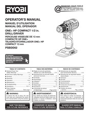 Ryobi PSBDD02 Manuel D'utilisation