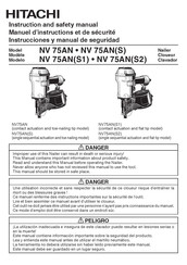 Hitachi NV 75AN Manuel D'instructions Et De Sécurité