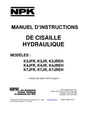 NPK K4JREH Manuel D'instructions