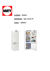 Bosch KGU 44123 FF Mode D'emploi