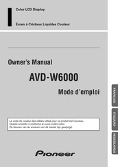 Pioneer AVD-W6000 Mode D'emploi