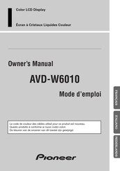 Pioneer AVD-W6010 Mode D'emploi