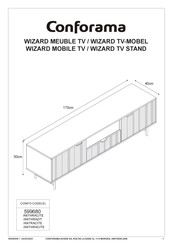 CONFORAMA WIZARD 599680 Instructions De Montage