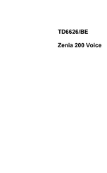 Philips Zenia 200 Voice TD6626/BE Mode D'emploi